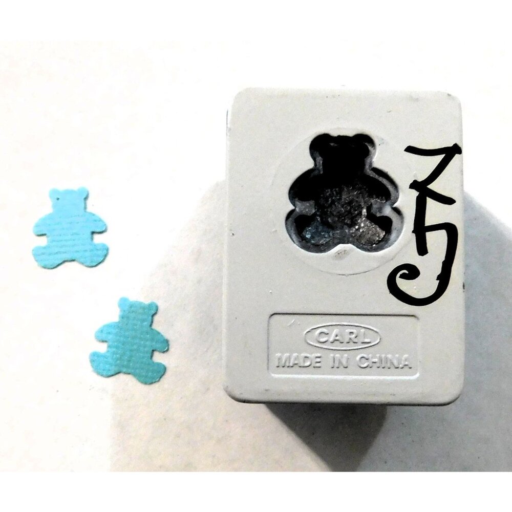 Bear Shape Paper Punch Carl .5" x .5" Scrapbook Card Crafts - Picture 2 of 2